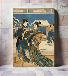 Πίνακας, Snow by Utagawa Kunisada