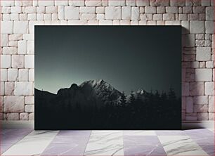 Πίνακας, Snow-Capped Mountain at Dusk Χιονισμένο βουνό στο σούρουπο