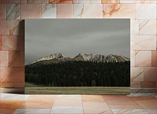 Πίνακας, Snow-Capped Mountain Landscape Χιονισμένο ορεινό τοπίο