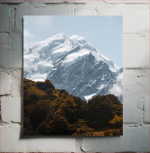 Πίνακας, Snow-Capped Mountain Landscape Χιονισμένο ορεινό τοπίο