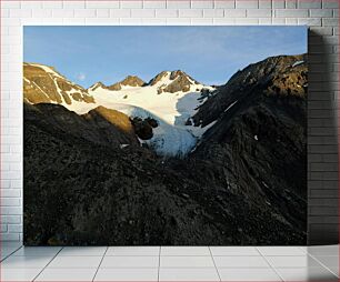 Πίνακας, Snow-Capped Mountain Landscape Χιονισμένο ορεινό τοπίο