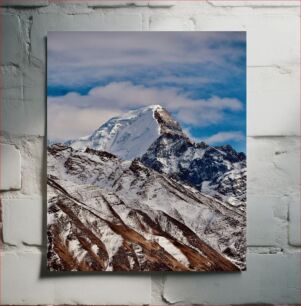 Πίνακας, Snow-Capped Mountain Peak Χιονισμένη Κορυφή