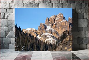 Πίνακας, Snow-Capped Mountain Peaks Χιονισμένες βουνοκορφές