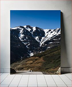 Πίνακας, Snow-Capped Mountain Road Χιονισμένος Ορεινός Δρόμος