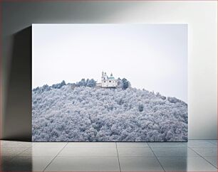 Πίνακας, Snow-covered Hilltop Building Χιονισμένο κτίριο στην κορυφή του λόφου