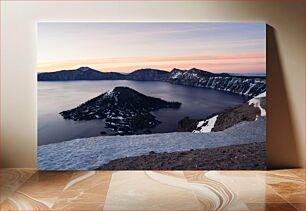 Πίνακας, Snow Covered Mountain Landscape Χιονισμένο ορεινό τοπίο