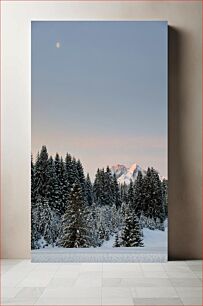 Πίνακας, Snow-Covered Mountain Landscape Χιονισμένο ορεινό τοπίο