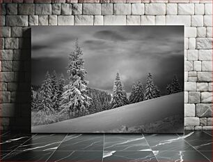 Πίνακας, Snow Covered Trees in Winter Χιονισμένα δέντρα το χειμώνα