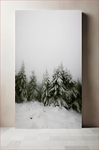 Πίνακας, Snow-Covered Trees in Winter Χιονισμένα δέντρα το χειμώνα