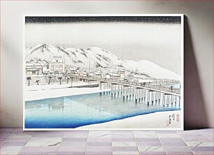 Πίνακας, Snow on Mount Ibuki (1920) by Goyō Hashiguchi