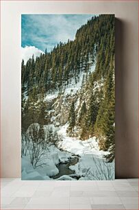 Πίνακας, Snowy Forest Scene Snowy Forest Scene