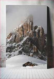 Πίνακας, Snowy Mountain Cabin Snowy Mountain Cabin