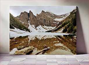 Πίνακας, Snowy Mountain Lake Λίμνη Snowy Mountain