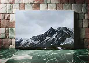 Πίνακας, Snowy Mountain Landscape Χιονισμένο Ορεινό Τοπίο