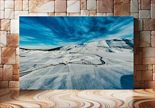 Πίνακας, Snowy Mountain Landscape Χιονισμένο Ορεινό Τοπίο