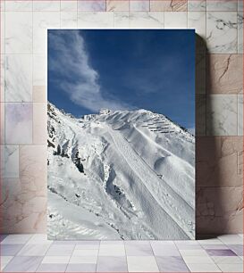 Πίνακας, Snowy Mountain Landscape Χιονισμένο Ορεινό Τοπίο