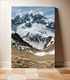 Πίνακας, Snowy Mountain Landscape Χιονισμένο Ορεινό Τοπίο