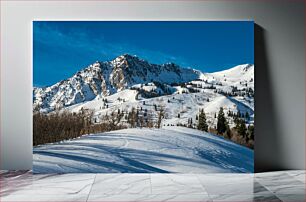 Πίνακας, Snowy Mountain Landscape Χιονισμένο Ορεινό Τοπίο