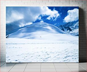 Πίνακας, Snowy Mountain Landscape Χιονισμένο Ορεινό Τοπίο