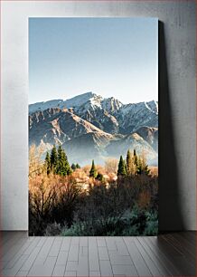 Πίνακας, Snowy Mountain Landscape Χιονισμένο Ορεινό Τοπίο