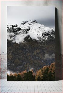 Πίνακας, Snowy Mountain Landscape Χιονισμένο Ορεινό Τοπίο