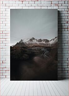 Πίνακας, Snowy Mountain Landscape Χιονισμένο Ορεινό Τοπίο