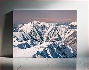 Πίνακας, Snowy Mountain Landscape Χιονισμένο Ορεινό Τοπίο