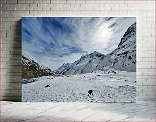 Πίνακας, Snowy Mountain Landscape Χιονισμένο Ορεινό Τοπίο