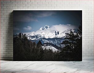 Πίνακας, Snowy Mountain Landscape Χιονισμένο Ορεινό Τοπίο