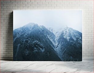 Πίνακας, Snowy Mountain Landscape Χιονισμένο Ορεινό Τοπίο