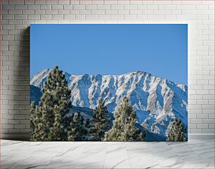 Πίνακας, Snowy Mountain Landscape Χιονισμένο Ορεινό Τοπίο