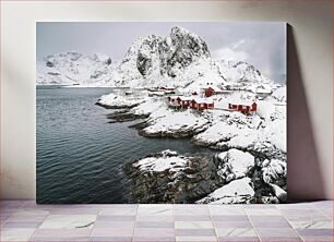 Πίνακας, Snowy Mountain Village Χιονισμένο Ορεινό Χωριό