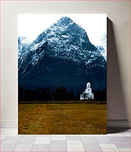 Πίνακας, Solitary Church at the Mountain Base Μοναχική Εκκλησία στο Βουνό