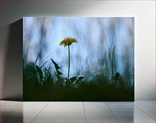 Πίνακας, Solitary Dandelion in a Field Μοναχική πικραλίδα σε ένα χωράφι