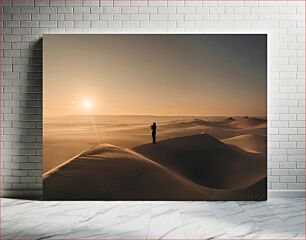 Πίνακας, Solitary Desert Sunset Μοναχικό ηλιοβασίλεμα της ερήμου