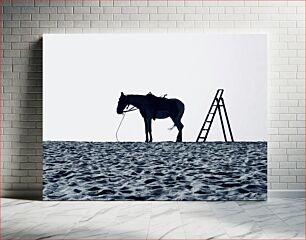 Πίνακας, Solitary Horse on the Beach Μοναχικό άλογο στην παραλία