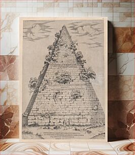 Πίνακας, Speculum Romanae Magnificentiae: Pyramid of Caius Cestius, Antonio Lafréry