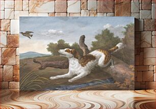 Πίνακας, Springer: A Spaniel Bounding Over a Log to Spring a Snipe on the Left (ca. 1805)