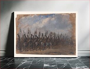 Πίνακας, Squadron of Lancers by Auguste Raffet