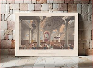 Πίνακας, St. Stephen's Walbrook by various artists/makers (November 1, 1809)