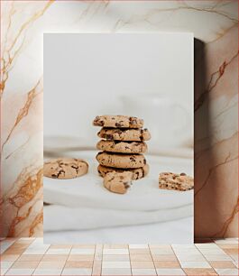 Πίνακας, Stack of Chocolate Chip Cookies Στοίβα μπισκότα σοκολάτας