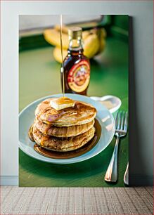 Πίνακας, Stack of Pancakes with Syrup Στοίβα από τηγανίτες με σιρόπι