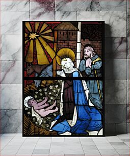 Πίνακας, Stained Glass Panel with the Nativity, German