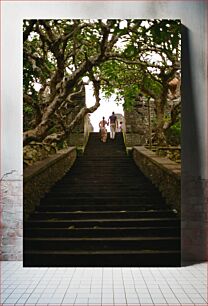 Πίνακας, Stairway through the Trees Σκάλα μέσα από τα δέντρα