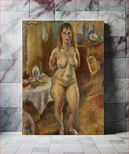 Πίνακας, Standing Nude in the Studio (Nu debout Ã l'atelier) by Jules Pascin