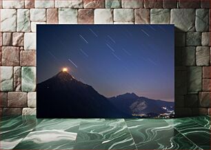 Πίνακας, Star Trails over Mountains Αστρικά μονοπάτια πάνω από βουνά