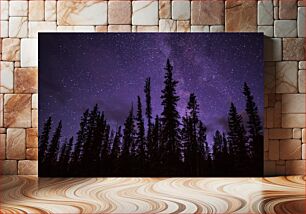 Πίνακας, Starry Night Over Forest Έναστρη νύχτα πάνω από το δάσος