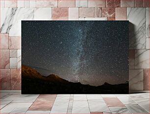 Πίνακας, Starry Night Over Mountains Έναστρη νύχτα πάνω από βουνά