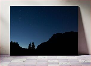 Πίνακας, Starry Night Over Mountains Έναστρη νύχτα πάνω από βουνά