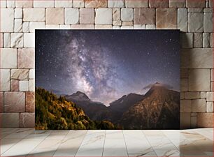 Πίνακας, Starry Night Over Mountains Έναστρη νύχτα πάνω από βουνά